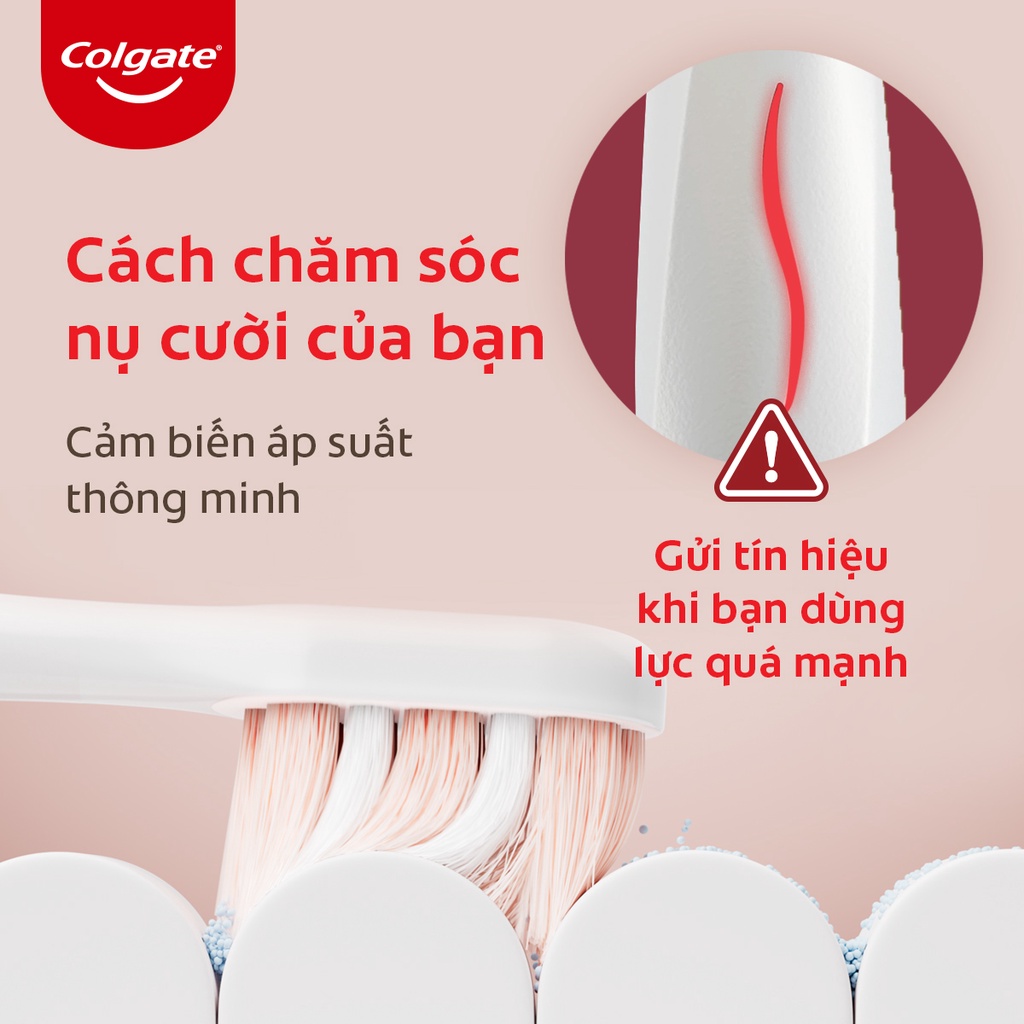 Bộ 2 Bàn chải điện Colgate trắng sáng răng công nghệ sóng âm với 33 chế độ chăm sóc nướu