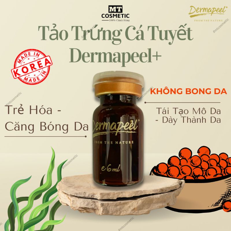 Tảo trứng cá tuyết Dermapeel+ KHÔNG BONG DA - Vì Làn Da Hoàn Hảo - SẠCH MỤN - MỜ THÂM NÁM - TÁI TẠO MÔ DA