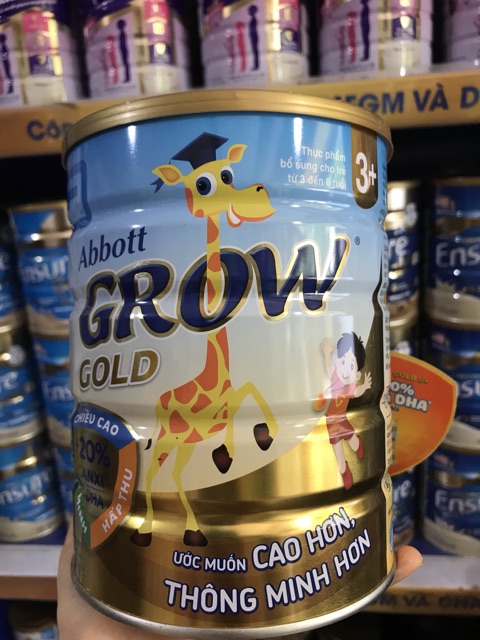 Sữa Abbott grow gold 3+ & 6+ 900g