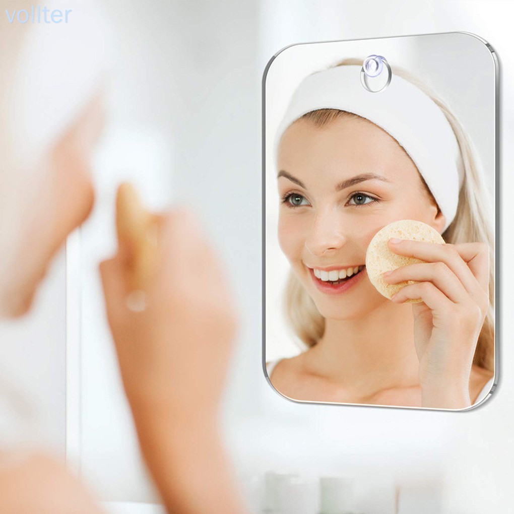 gương trang điểm để bàn [Hàng mới về] gương trang điểm để bàn Gương trang điểm chống sương mù thiết kế treo tường tiện lợi