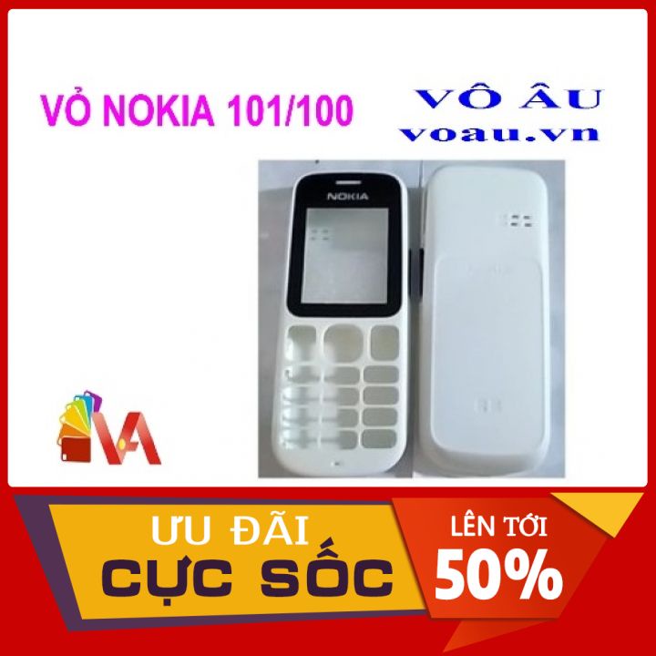 VỎ NOKIA 100 MÀU TRẮNG KHÔNG PHÍM