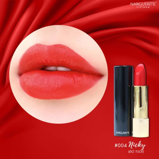 SON THỎI LÌ MÀU ĐỎ TƯƠI O4 NICKY LIPSTICK (4.2gr)