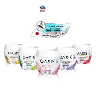 Sáp thơm đuổi muỗi OASIS Hương Dưa Hấu 180gr chất lượng Thái Lan cao cấp mosquito repellent gel