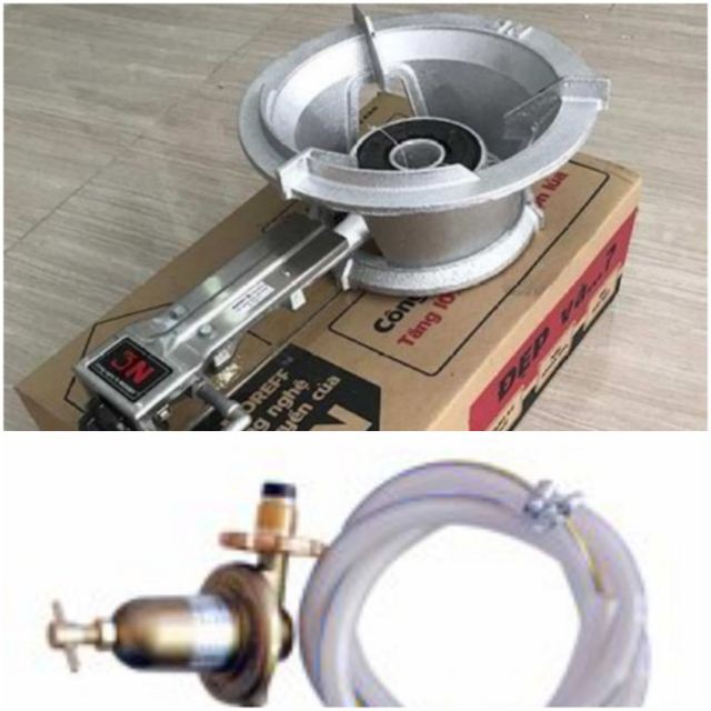 [ HÀNG CHÍNH HÃNG ] Bộ Bếp gas công nghiệp Gado 3N + Bộ van dây - BH 12 THÁNG