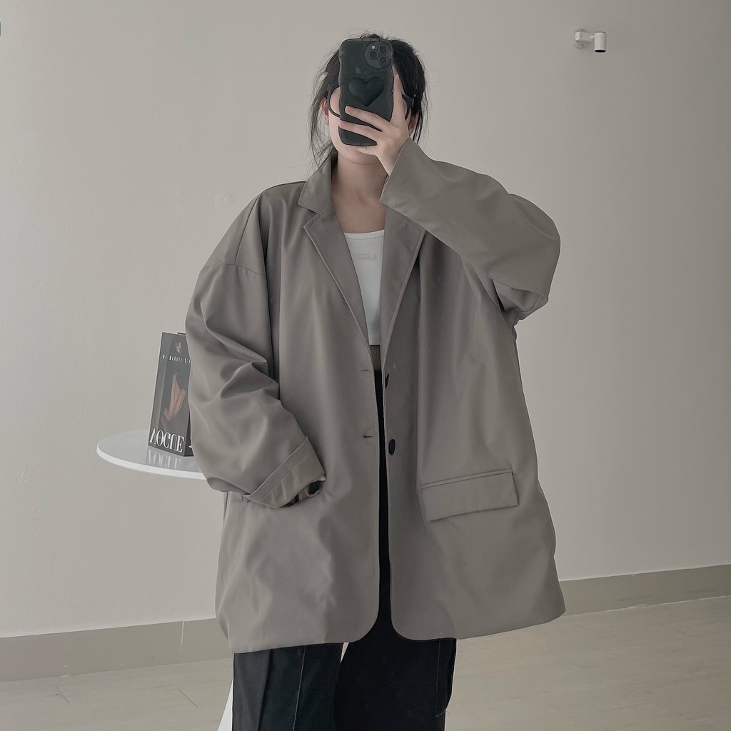 Áo Blazer Nữ Hàn Quốc SUNGJAE Blazer Nữ Form Rộng JEM CLOSET Chất Tây Dẻo Dày Style Công Sở Nhiều Màu Dễ Phối 10312