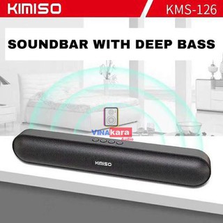 Loa Bluetooth Không Dây KIMISO KMS-126, Loa Soundbar Dài, Bass Siêu Trầm, Âm Thanh Sống Động, Chất Lượng Cao