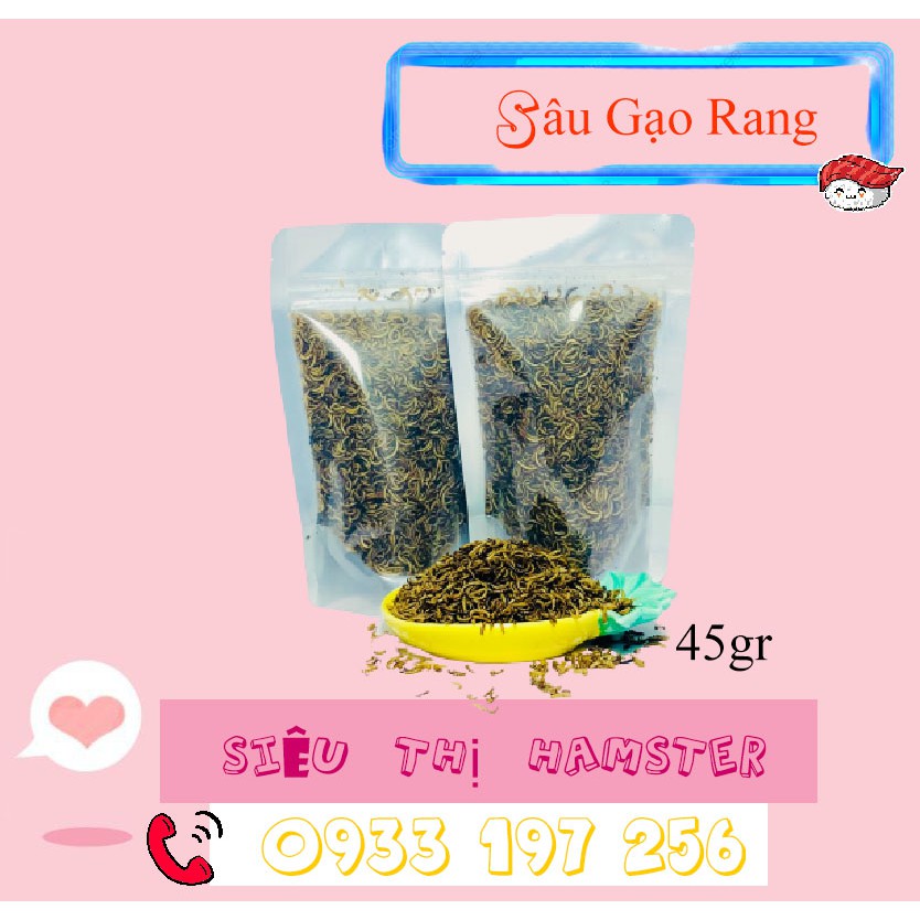 Sâu Gạo Rang-Thức Ăn Hamster Chỉ 15k-Đồ Ăn Cho Hamster Bổ Sung Đạm