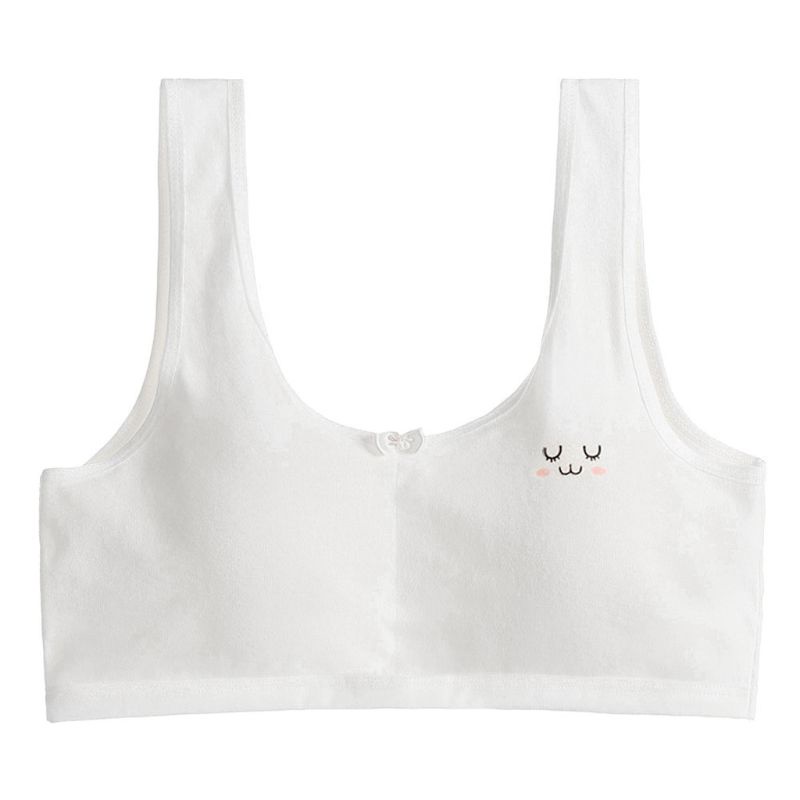 Áo ngực thể thao không gọng bằng cotton cho bé gái từ 8-15 tuổi