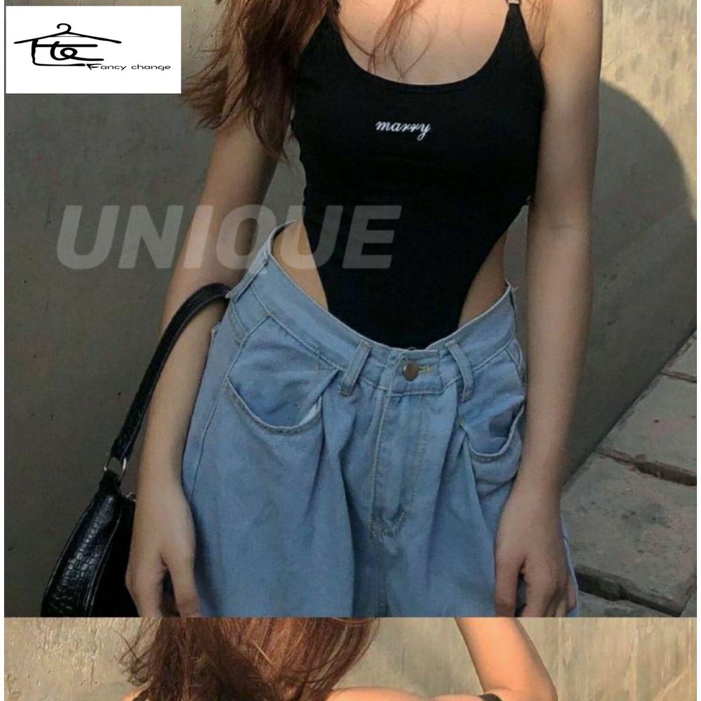 Áo Lửng Hai Dây Dáng Ôm Gợi Cảm Dành Cho Nữ