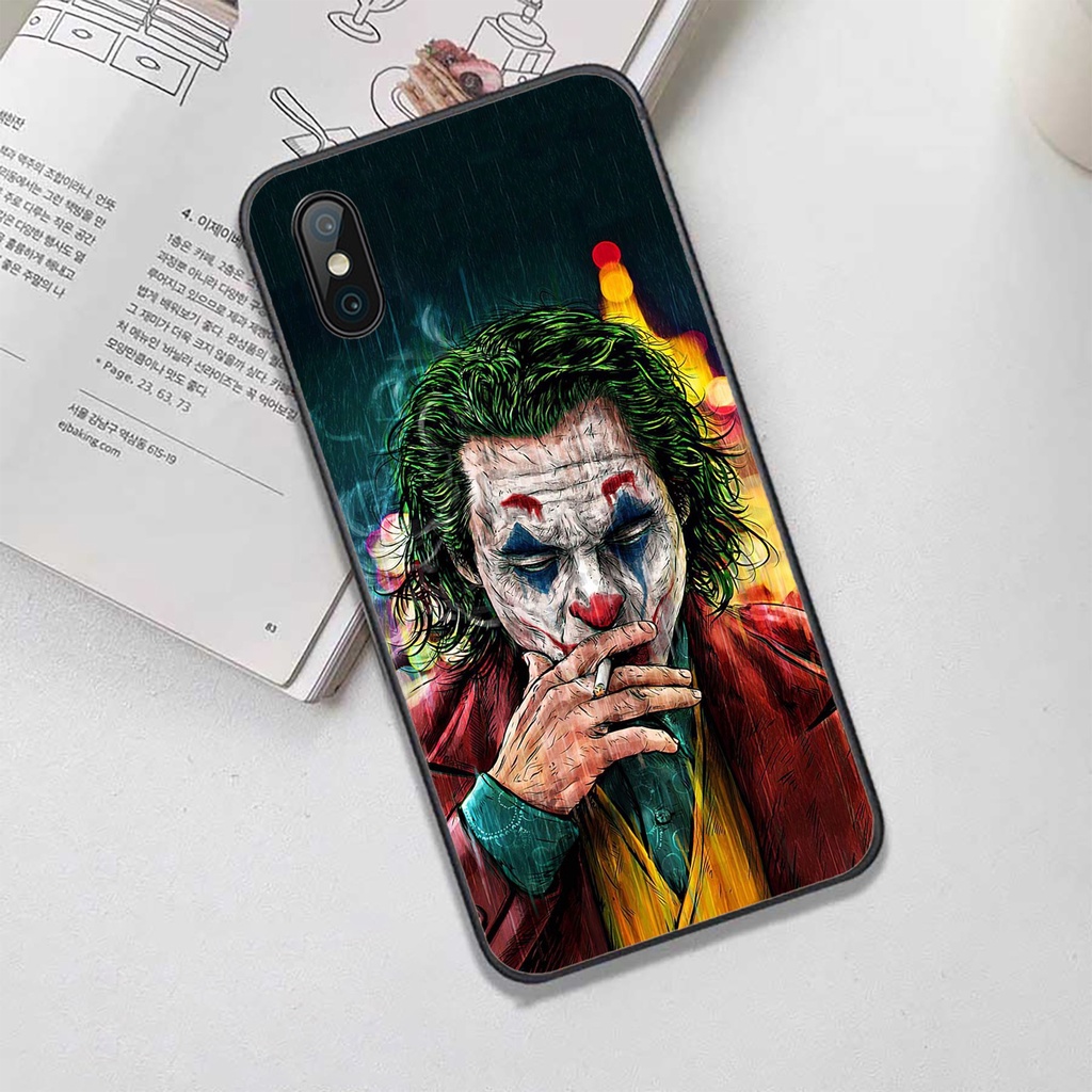 Ốp Lưng Iphone Joker Chất Liệu Kính Cường Lực Bóng Chống Trầy Xước,Chống Phai Màu, Viền Ốp Đen Mềm - Sen Case
