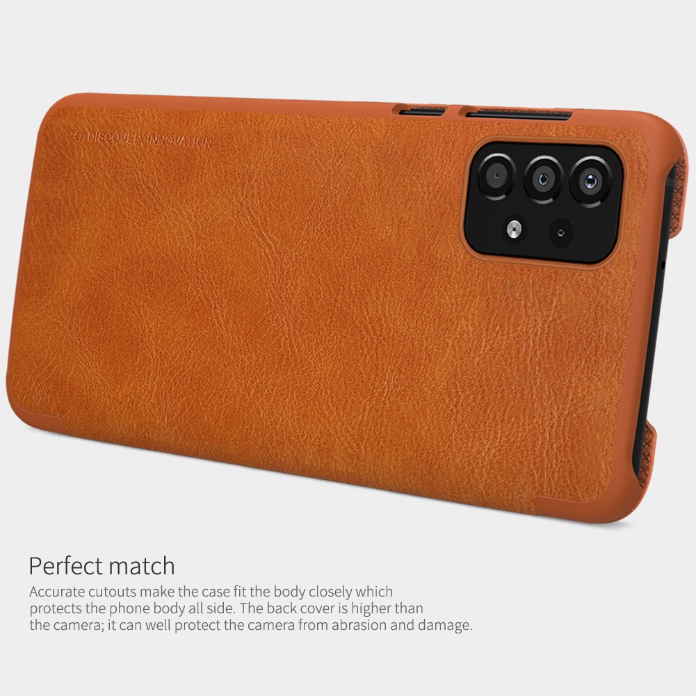 Ốp Điện Thoại Da PU Hiệu Nillkin Cho Samsung Galaxy A34 A14 A13 4G A23 F23 M23 M33 M53 5G