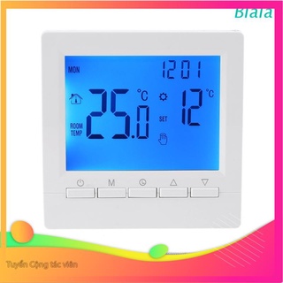 Sale mạnh mại zô blala lcd gas boiler thermostat 3a weekly programmable room heating temperature controller 86x86mm me83