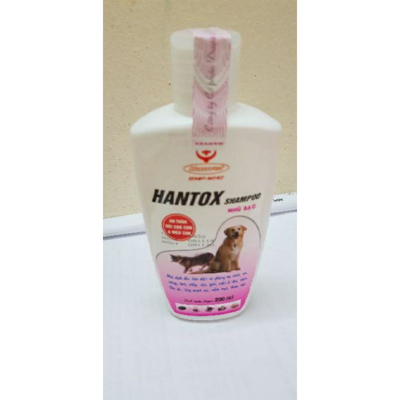 sữa tắm trị ve rận bọ chét cho mèo hantox 200ml