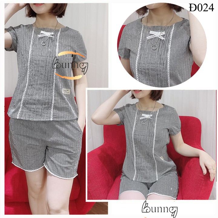 [Bunny] Bộ đồ mặc nhà mùa hè mát mẻ, đồ bộ nữ mặc nhà mùa hè chất đẹp | BigBuy360 - bigbuy360.vn