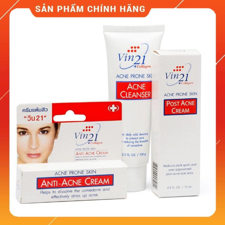 [Hàng Xịn] Gel Trị Mụn VIN 21 - 4 loại hợp chất kẽm