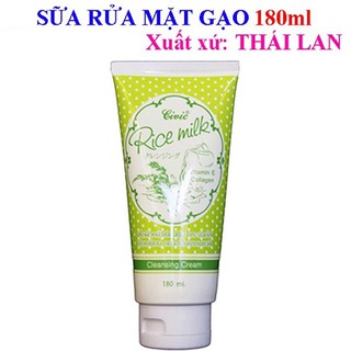 Sữa rửa mặt gạo thái rice milk 180ml ( chỉ bán loại 1, không bán loại 2)