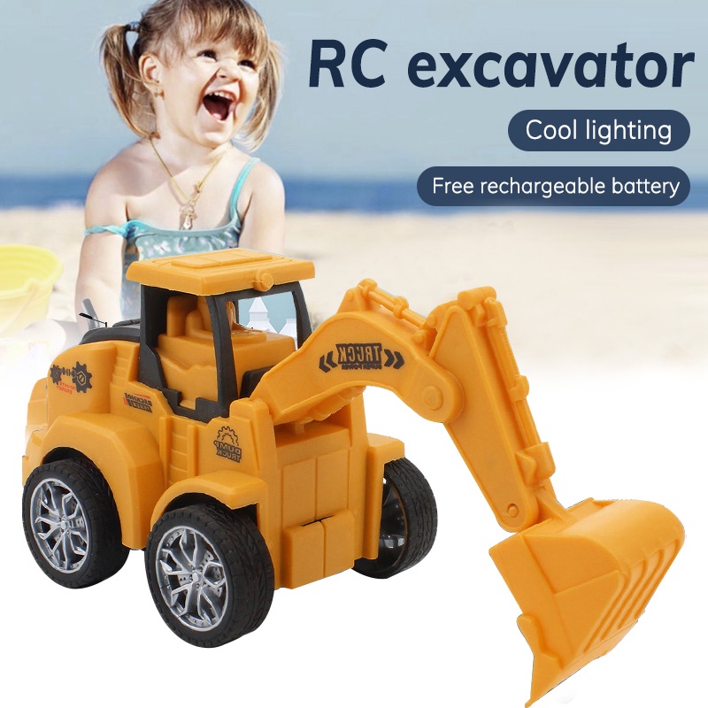 Children Engineering Vehicle Dumper Mixer Excavator Dumper Mixer Bulldozing Digging