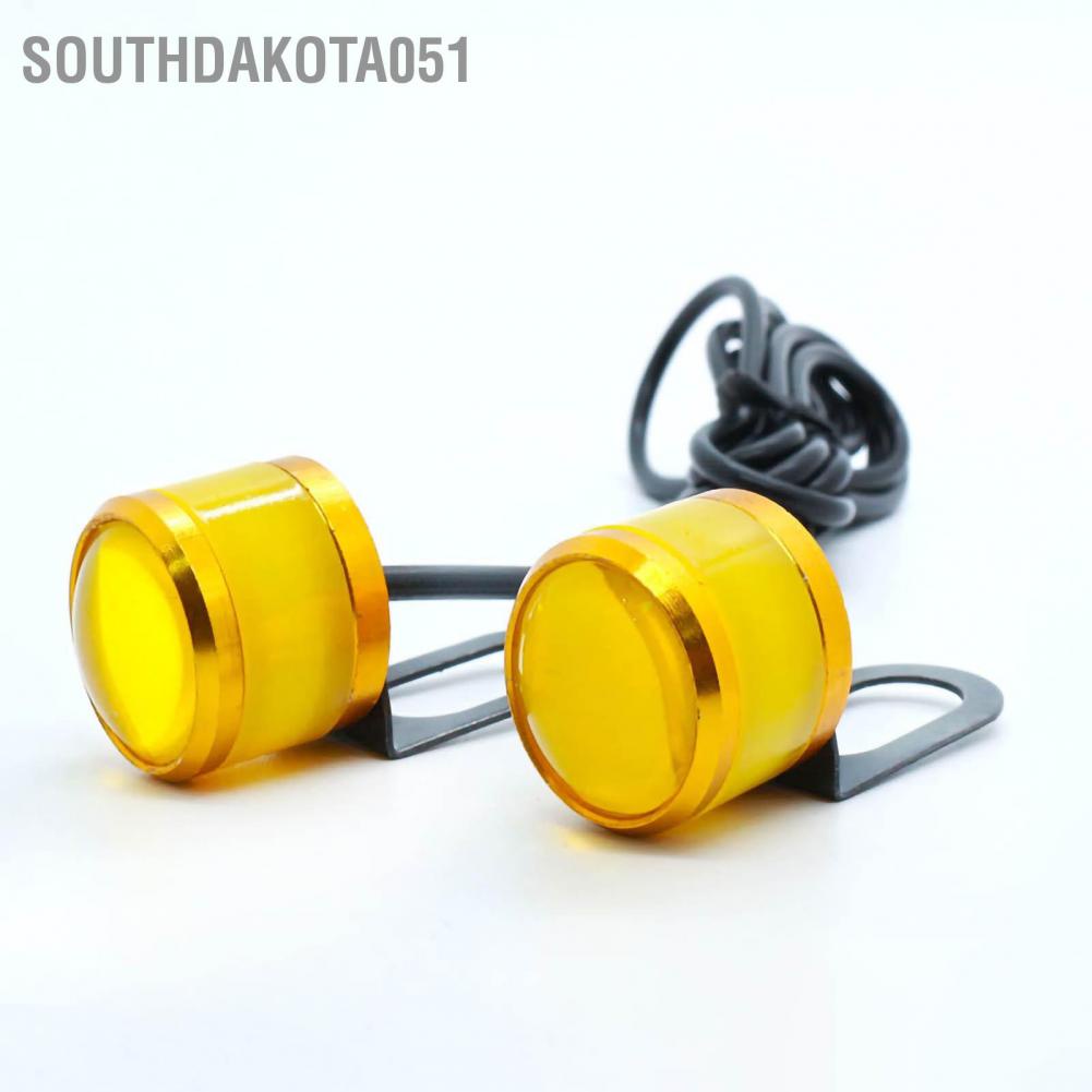 Đèn led demi xi nhan gắn chân gương/ dè sau xe máy ánh sáng nhấp nháy bằng hợp kim nhôm 12V 2W