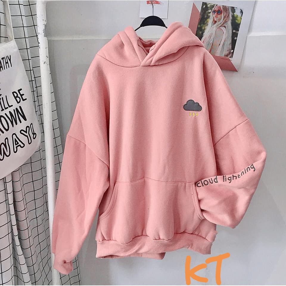 Áo hoodie mũ thời tiết chất nỉ ngoại cao cấp