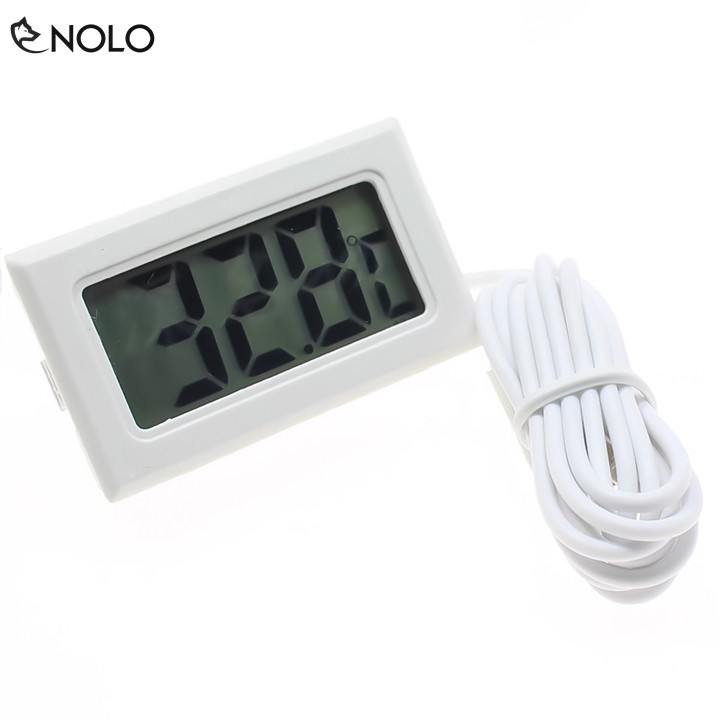 Nhiệt Kế Môi Trường TPM10 Màn Hình LCD Dây Dài 5m Đo Nhiệt Độ Phòng Ở Phòng Xông Hơi Nước Hồ Tủ Lạnh Xe Hơi