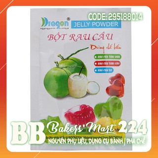 💥 SIÊU NGON 💥 Bột rau câu DẺO TRÁI DỪA hiệu DRAGON - 01 GÓI LẺ 10gr