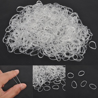 Set 500 dây buộc tóc cao su trong suốt