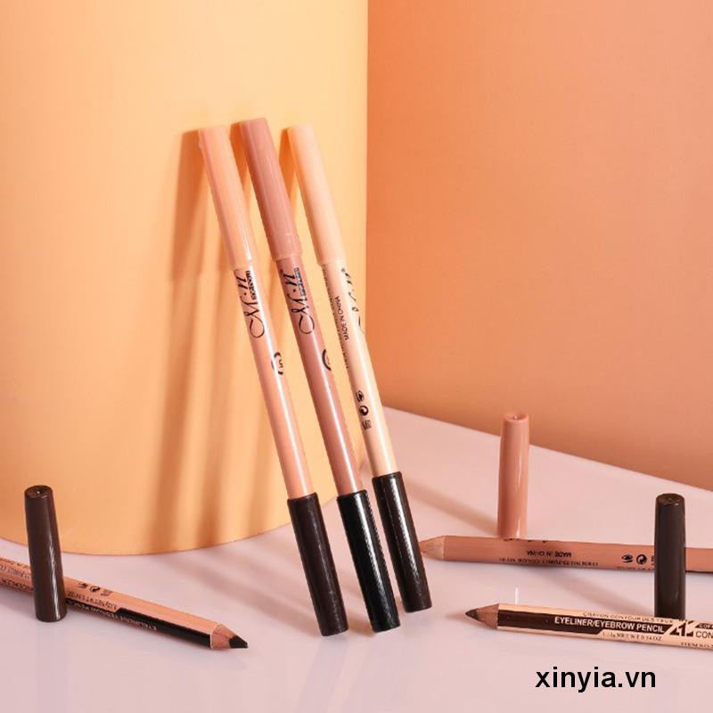 Bút Kẻ Mắt Menow Thiết Kế Hai Đầu Chống Thấm Nước Không Dễ Phai Màu Lâu Trôi