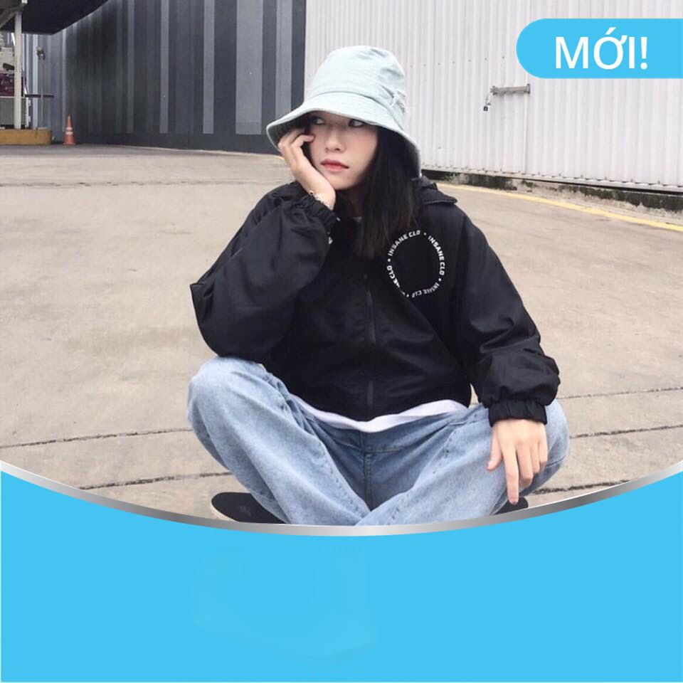 Áo Khoác Dù In Biểu Tượng Insane-Clo Phong Cách