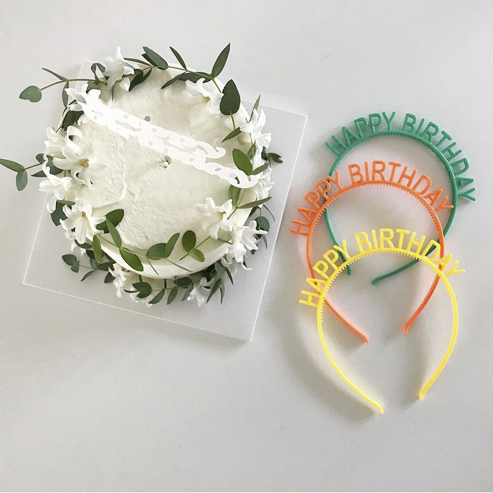 Cài Tóc Trang Trí Hình Chữ Happy Birthday Dễ Thương