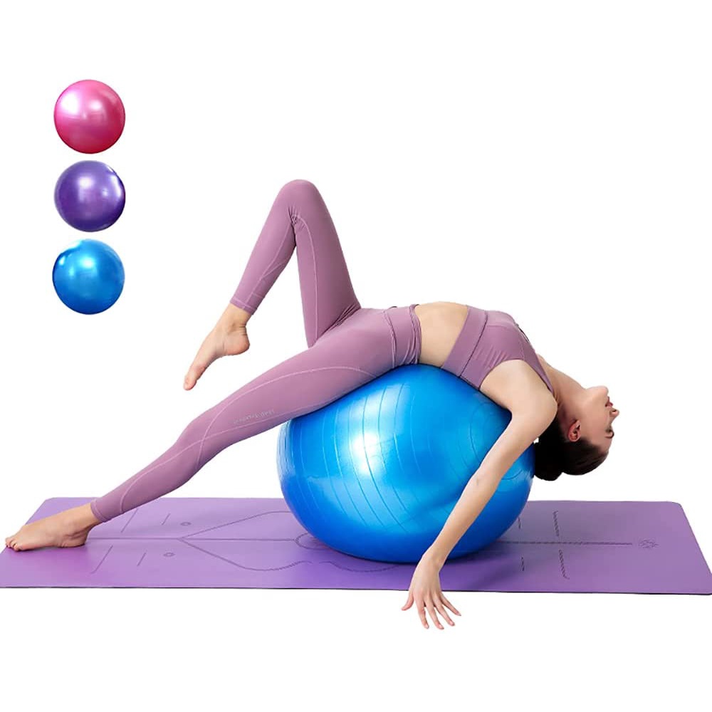 [Shopee Mall -Tặng Bơm] Bóng tập yoga cao cấp 75cm dày 2mm chống nổ dododios