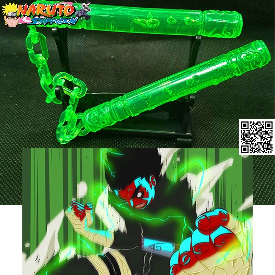 1627 Mô hình lục bảo nhị khúc Rock Lee Anime Naruto Tặng Đế trưng bày