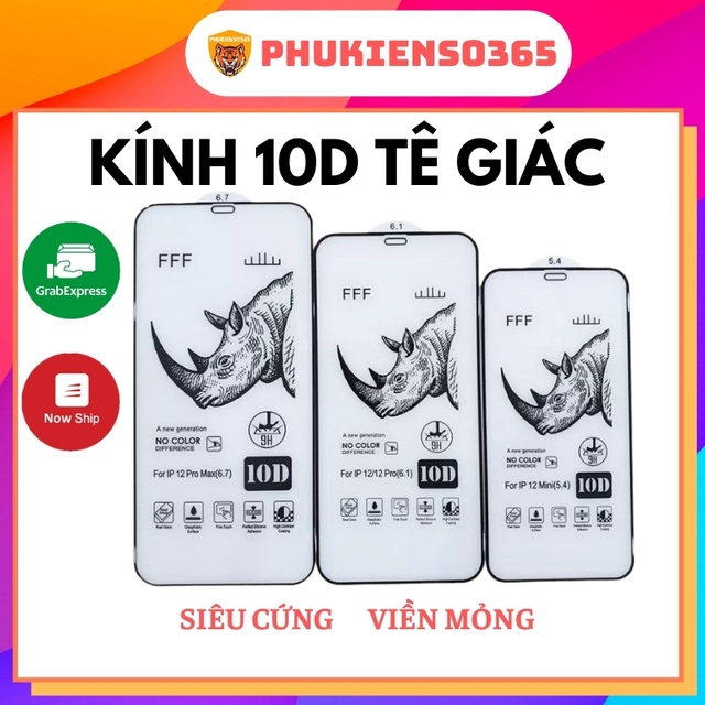 Kính Cường Lực cho iPhone FFF Tê Giác