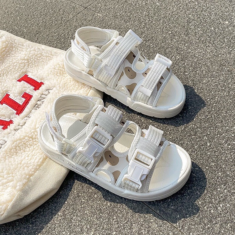 Dép sandal nữ đế 7 màu, dép quai hậu nữ học sinh sinhvViên cao 4 phân