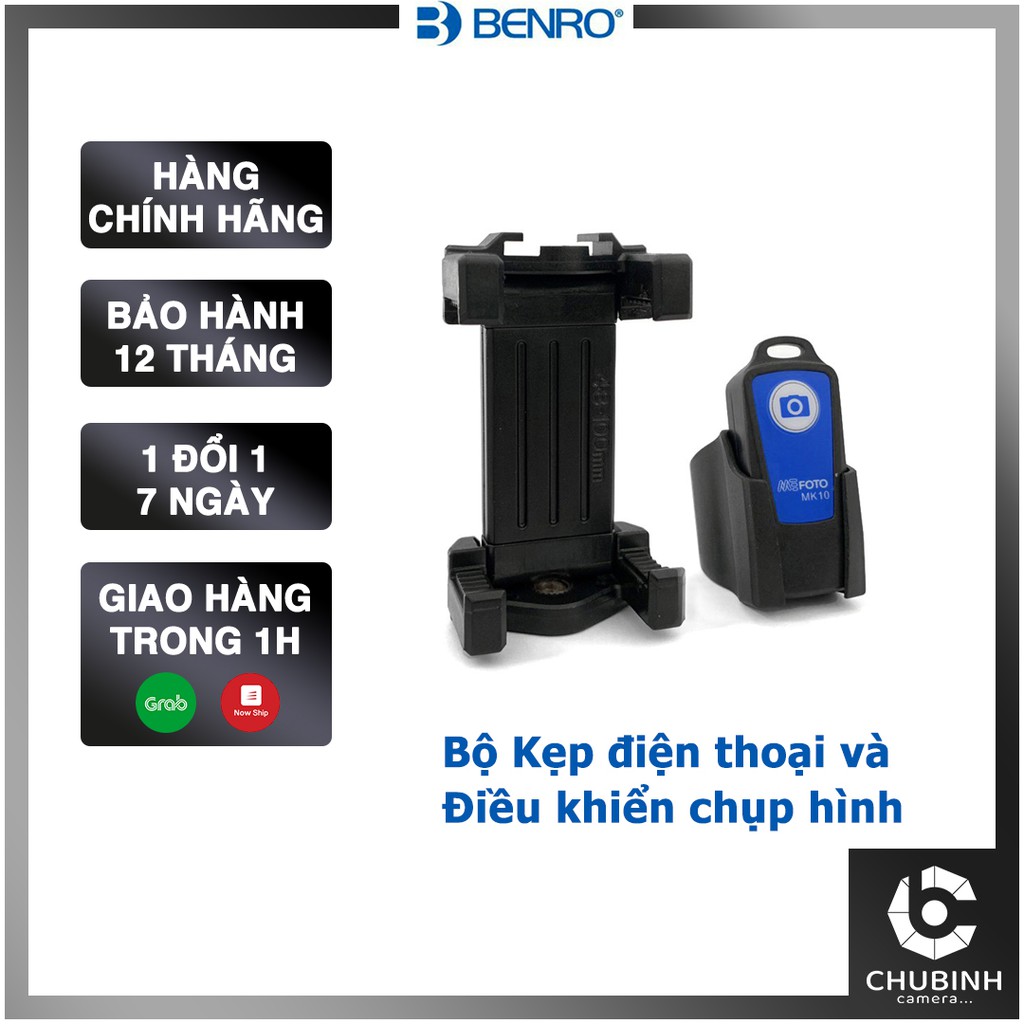 Bộ điều khiển & kẹp điện thoại Benro MH2N-BT01B