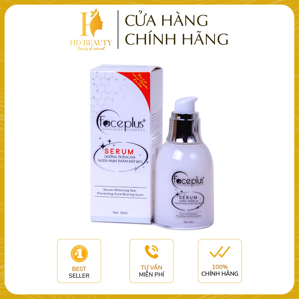 Serum dưỡng trắng da, mờ thâm, ngừa mụn FacePlus+ 30ml