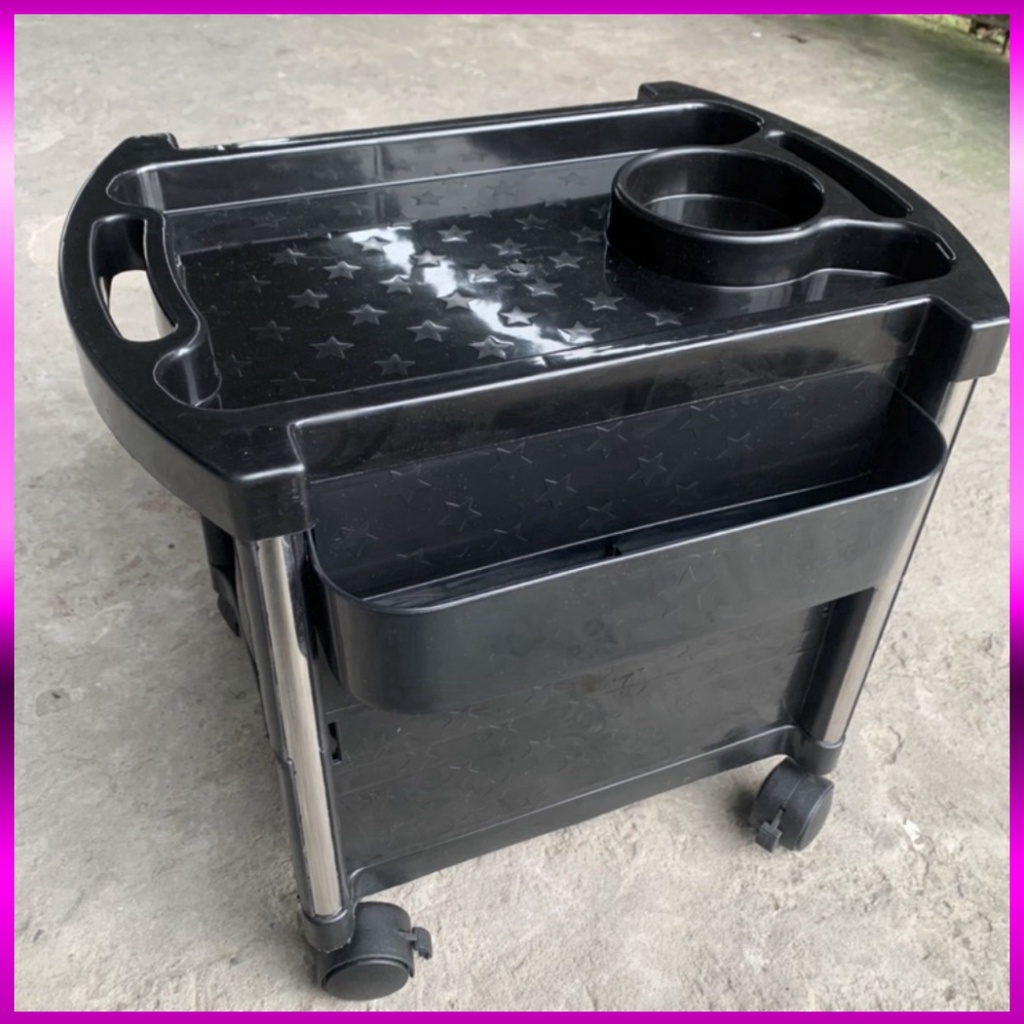 Xe đẩy làm nail chuyên dụng cao cấp 3 tầng nhỏ gọn