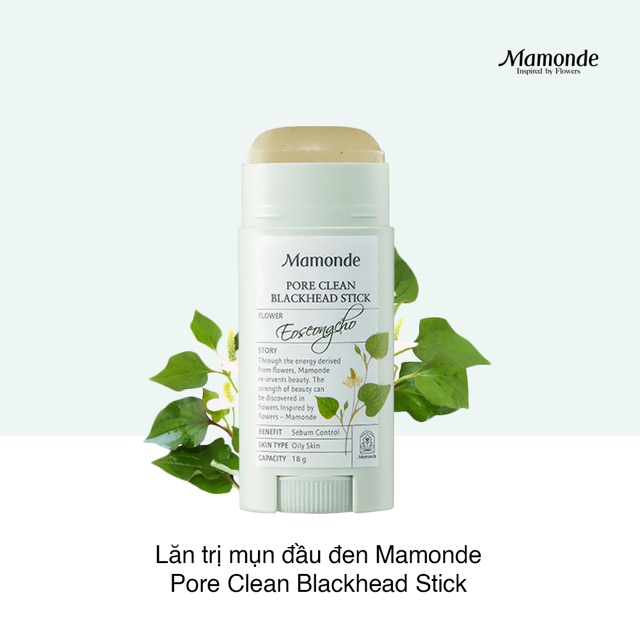 Thanh Lăn Giảm Mụn Đầu Đen Mamonde Pore Clean Blackhead Stick 18g