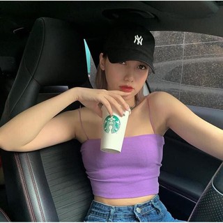 ÁO 2 DÂY - ÁO CROPTOP TÍM HOT TREND
