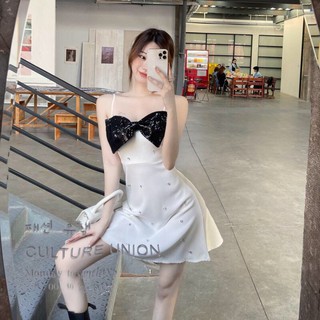 váy ngọc 2d đính nơ kim sa