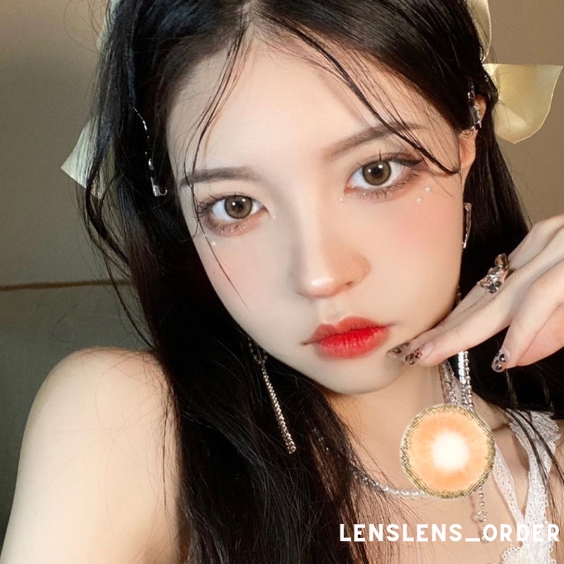 Kính Áp Tròng Lens  Sense brown Siêu Hot Đủ Độ Cận [Vui Lòng Đặt 2 Chiếc]