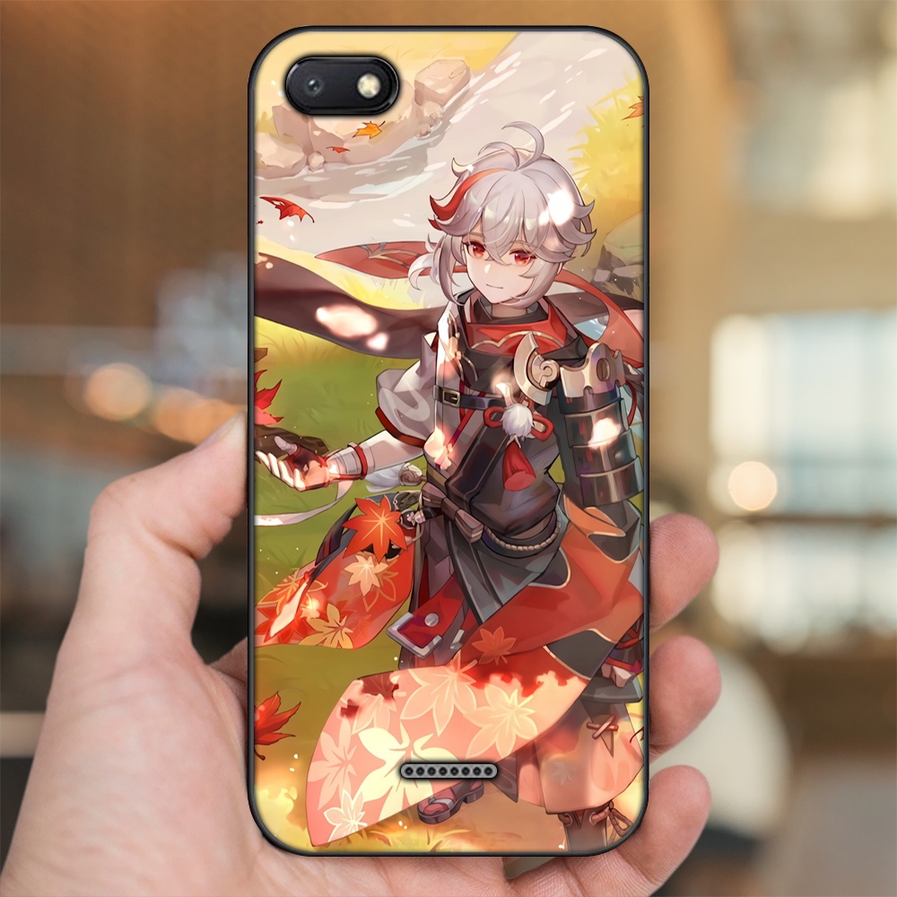 Ốp lưng Xiaomi Redmi 6A viền đen in hình Kazuha Genshin Impact