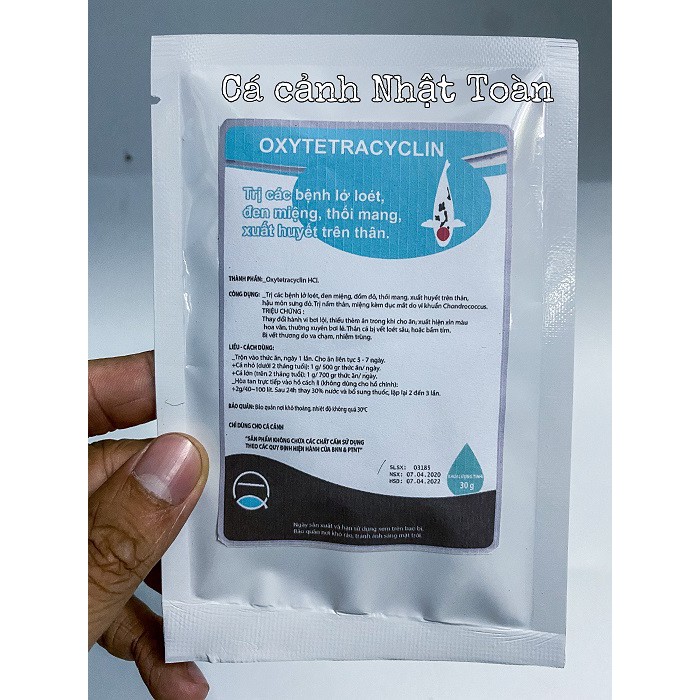OXYTETRACYCLIN HỖ TRỢ CHO CÁ ACPHARNO 30G