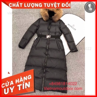 Áo Khoác NỮ Moncler -  Mangto Dáng Dài Lông Vũ Moncler Nữ Cổ Lông Siêu ĐẸP [GIÁ WEB 28 TRIỆU ]