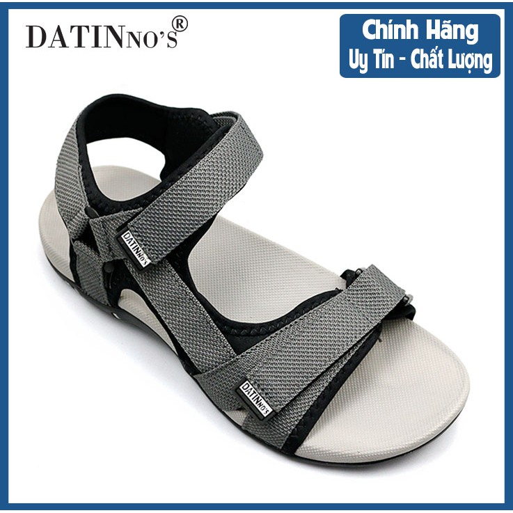 Giày Sandal Nam Quai Ngang Thời Trang DATINNOS (BẢO HÀNH CHÍNH HÃNG 12 THÁNG) SDDN105 - đen xám xanh