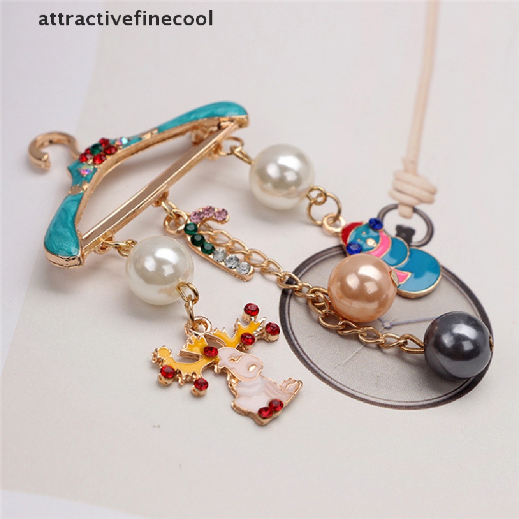 Ghim Cài Áo Hình Tuần Lộc Giáng Sinh Đáng Yêu