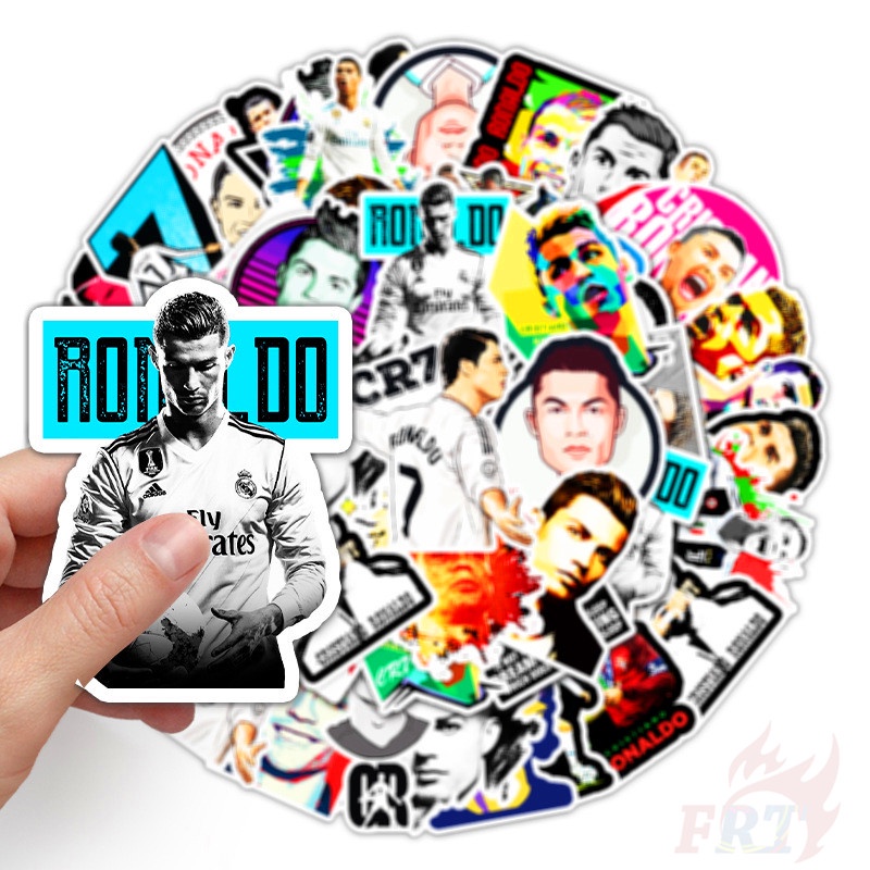 ❉ Cristiano Ronaldo - Famous Football Player CR7 Stickers ❉ 52Pcs/Set DIY Fashion Luggage Laptop Skateboard Doodle Decals Stickers