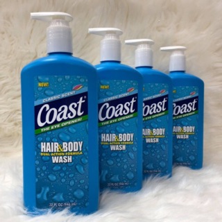 Sữa tắm gội toàn thân Coast Hair & Body Ứah 946ml