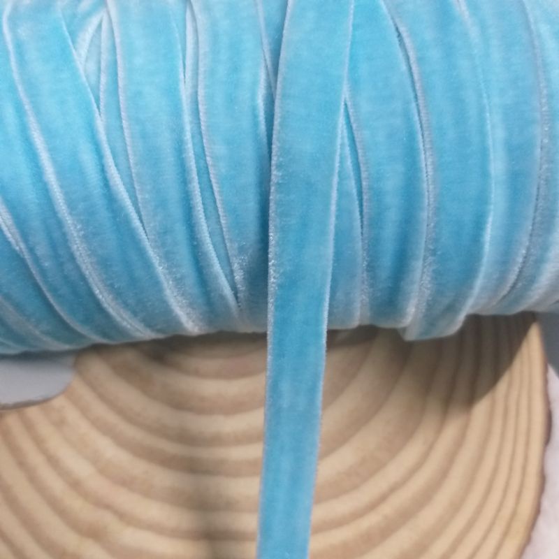 Ruy băng nhung có co giãn , size 1cm