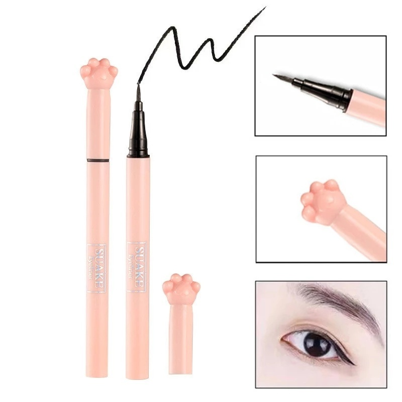 1 Bút Kẻ Mắt Dạng Lỏng Nhanh Khô Chống Mồ Hôi Thiết Kế Dễ Thương
