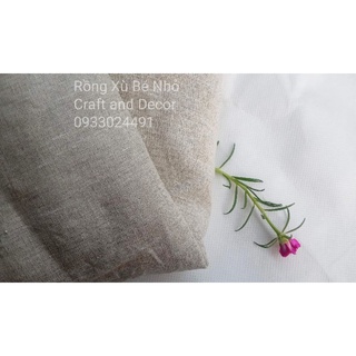 Vải linen khúc lẻ 37x100cm
